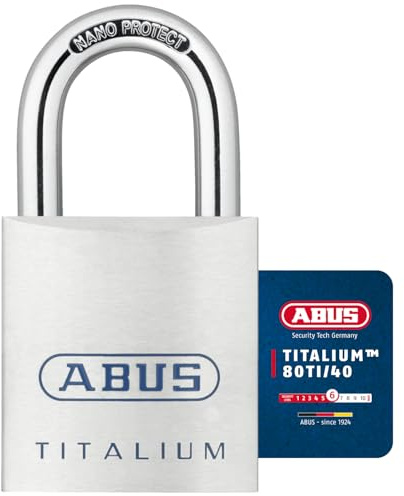 ABUS 80Ti/40 40mm Titalium Padlock Keyed Alike KA8011