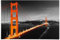 REINDERS Poster, San Fransisco, Wohnzimmer, Poster, Wanddeko, Room Decor, 150 gr. glänzend Bilderdruckpapier, Orange, 61x91,5cm