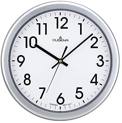 Dugena Wanduhr, Quarz, Kunststoffgehäuse, ø 30,5 cm, inklusive Batterie (Araber)