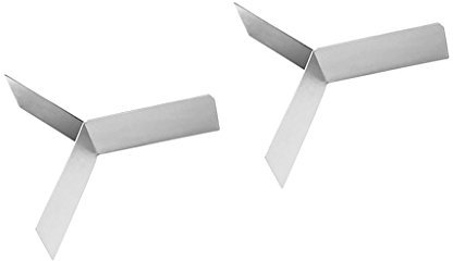 LOVIVER 2 Pieces Stainless Steel Removable Divider for Steamer Basket