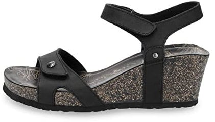 Panama Jack Femme Julia Basics Sandales Bout Ouvert, Noir (Negro B1), 36 EU