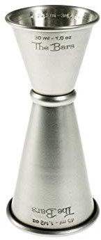 The Bars 005495 Verre doseur vintage en acier inoxydable, 30/45, fabriqué en Italie