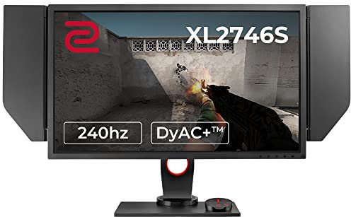 BenQ Zowie XL2746S 27 inch 240Hz Gaming Monitor | 1080p 0.5ms | Dynamic Accuracy Plus & Black Equalizer for Competitive Edge | S-Switch for Custom Display Profiles | Shield | Height Adjustable Stand