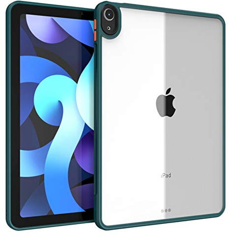 Cover per iPad Air 4 (4a Generazione) 10.9 Pollici 2020, Trasparente AntiGraffio Copertura Posteriore della Protezione di PC,Green
