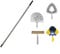 KIT Pulizia - Asta Alluminio mt 6 + 4 scovoli | Asta Regolabile 6 mt + 3 Levaragnatele Multiuso + Lavavetri