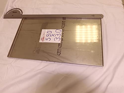 Hz1BBQde Stainless Steel Grease Tray Grill Grease Collection Tray for All Brands Campingaz, Dehner, Enders, Grandhall, Jamestown, Kingstone, Landmann, Gardener Napoleon Santos Weber (1 Piece 594 mm x