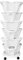 YLSZHY Pot de fleurs empilable à 6 niveaux, pot de fleurs vertical empilable pour herbes, fraises, fleurs, avec soucoupe de 33 cm
