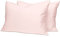 Pizuna Luxuriöser Soft-Satin 2er Pack Kissenbezug 70 x 90 cm Licht Rosa, 400 Fadenzahl Baumwolle Kissenbezüge, 100% Langstapel Baumwolle Kissenbezug (Licht Rosa, 70x90 cm)