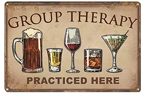 CWEIDP Letrero de metal para decoración de pared de bar, letrero de lata para patio, patio trasero y piscina, pequeños letreros vintage personalizados para decoración del hogar, arte al aire libre