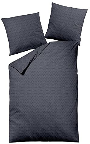Dormisette Edelbiber Bettwäsche 2 teilig Bettbezug 135 x 200 cm Kopfkissenbezug 80 x 80 cm 1034-52 1034 Jacquard Flanell Mehrfarbig