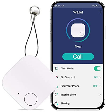 Key Finder,Key Finder for iOS/Android Phone, Key Finder and Item Locator for Purse Wallet Keychain,Bluetooth Tracker with One Touch Find & Anti-Loss Function (white)
