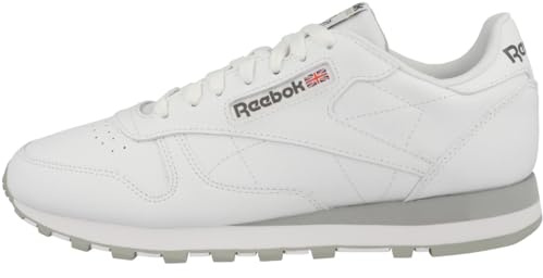 Reebok Classic Leather 001, Zapatillas de Deporte Unisex adulto, Ftwwht Pugry3 Purgry, 43 EU
