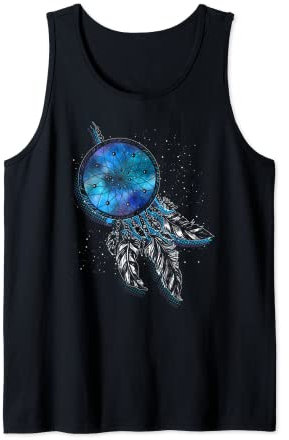 Galaxie Indianer Federn Geschenk Traumfänger Tank Top