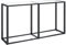 vidaXL Mesa Consola Entrada Pasillo Vestíbulo Recibidor Auxiliar Decoración Hogar Casa Escritorio Vidrio Templado Transparente 140x35x75,5cm