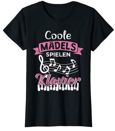 Coole Mädels spielen Klavier T-Shirt