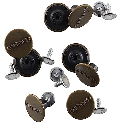 Carhartt Men's 105515 Button Kit - One Size Fits All - Antique Brass