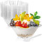 Wiaregom Confezione da 100 bicchieri usa e getta da 236,8 ml, bicchieri da dessert in plastica trasparente con cucchiai, per budino, frutta, gelato