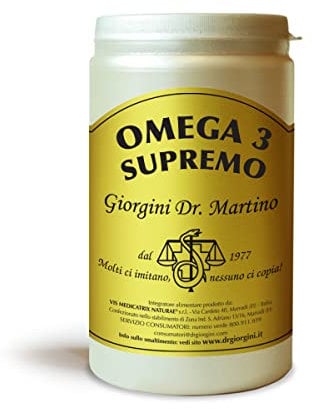 Dr Giorgini OMEGA 3 SUPREMO softgel - 174 g (120 softgel di Omega 3) Scorta di 4 mesi