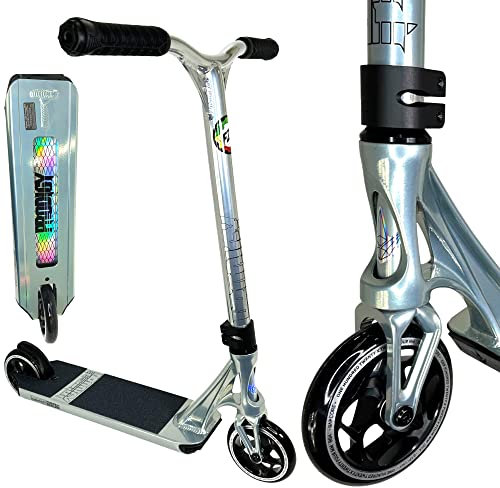Blunt Prodigy S9 Stunt-Scooter I Trick Tret Roller I Geeignet für Park I 70-90cm Höhe I ABEC 9 I Kinder I Freestyle I 120mm Rollen + Fantic26 Sticker (Mini XS Park H=70cm Chrome)