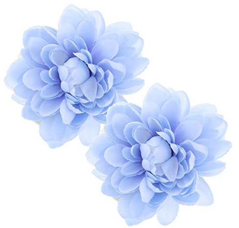 WOONEKY 2 Stück Moderne einfache Vorhangbinder Raffhalter für Vorhänge in Blau Starke Klemme Kunststoff Metall Elegante Fensterdekoration