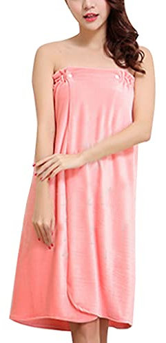 Damen Saunakilt Saunahandtuch samt Bademantel Badetuch Weich Duschtuch Saunatuch mit Druckknöpfe Schnelltrockend Saunarock Saunasarong Baderock Frauen Strandtuch