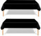 ATBEAMEN 2Pcs 137*274cm Black Party Tablecloth Decorations for Birthday,Black Disposable Party Table Cloth Party Table Covers Dining Tablecover for Indoor or Outdoor Boy Girl Birthday Picnic Party Favor