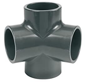 Té 4 voies PVC pression 90° Ø 50 mm - Fitt
