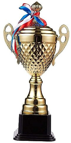 MSYU Large Trophy Cup - Gold Trophy for Sport Tournaments Games,Award Competitions, Party Favors,14 x 7 x 3.7 Inches, 14 Inches in Height