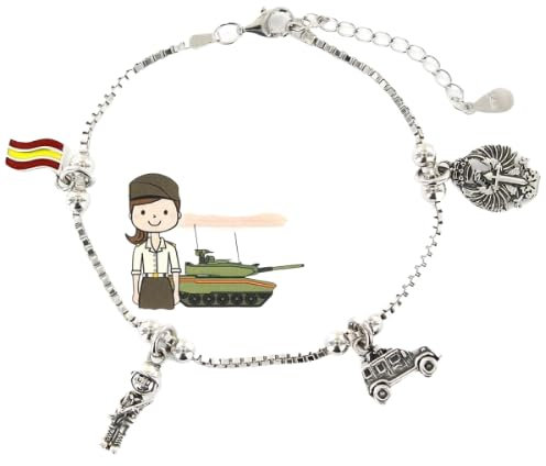 Pulsera de plata profesiones (Ejército de tierra)