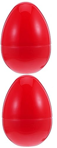 Warmhm 2 Stück Dekorative Ostereier Leichte Ostereier Osterkorbfüller Füllmaterial Osterdekoration Kugel Ostereier Pastellfarbene Halloween-Eier Party-Ei-Ornament Großes Kind