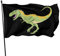 Fahne T-Rex-Dinosaurier, Flagge Witterungsbeständiges Garten Banner Robuste Garten Fahnen Für Parade Aktivitäten Draußen 90X150cm