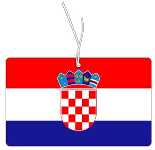 CME.Promo 2x Kroatien Flagge Duftbaum Auto, Auto Duftspender, Duftbaum Auto tuning, car air freshener, Duftanhänger Auto, Duftbaum Set Auto