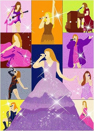 Taylor Diamond Painting Erwachsene Diamant Painting Set Art Kits Diamond Painting Bilder Crystal Rhinestone Embroidery Craft Bastelset Home Wand Dekor Geschenk 30x40cm