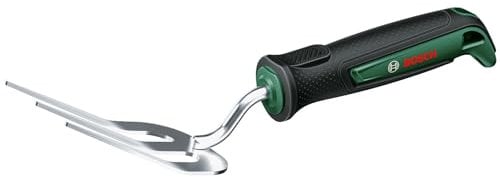 Bosch Garden Hand Tool Hand Fork (for Weeding, Robust, Stainless Steel, Soft Grip Handle, Ergonomic Design)