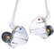KINBOOFI KBEAR KS10 Ear Monitor Cuffie, Auricolari cablati professionali, HiFi KBEAR in Ear Monitor Cuffie Cuffie per musicisti Cuffie IEM con cavo staccabile a 2 pin(Argento, senza microfono)