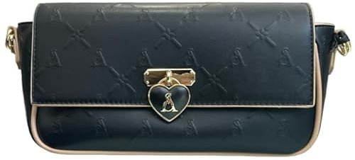 L'Atelier du sac Delphine Mademoiselle Rose Sac à Main Bandoulière, Noir