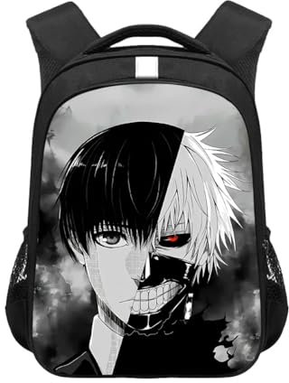 Zhongkaihua Tokyo Ghoul Rucksack Tokyo Ghoul Merch Tasche, Laptop, Outdoor, Reisen, Schultasche für Jungen, Mädchen, Studenten, Schulanfang, Typ 2, 44*30.5*16CM