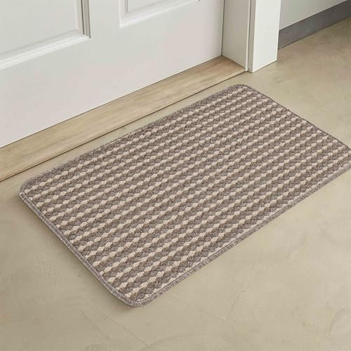Rugs by Desire Eden Washable door mat Kitchen mat - Floor mat Door Dirt Trapper - Non Slip Door mats indoor - Beige, 50x80 cm