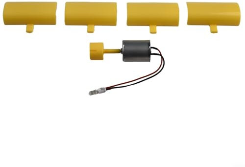 Yhenlovtt 1 juego de generador de electricidad eólica, mini kit de turbina de viento vertical, kit de montaje de bricolaje mini turbina de viento, generación de energía LED