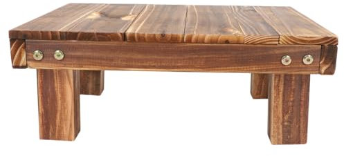 BESPORTBLE Estante Rústico De Madera Para Flores Soporte Para Plantas Banco Escalonado Para Decoración Interior Y Exterior