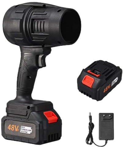 Turbo Jet Blower,Cordless Turbo Super Power Air Duster,Mini Druckluft Duster,Handheld TurboJet Ventilator,Kabelloser Turbo-betriebener Mini-Jet-Gebläse,Elektrische Staubgebläse Luftbläser (Schwarz)