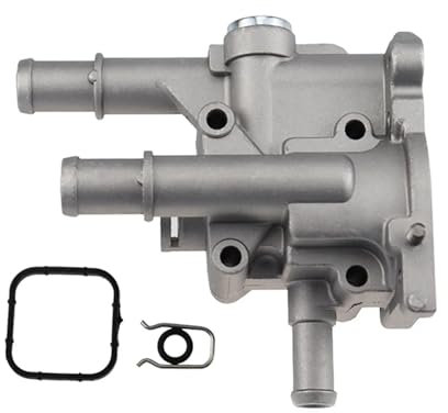 Engine Coolant Thermostat Housing 96984103 96817255 Aluminum Thermostat Housing Cover/Fit for Chevrolet Chevy Cruze Aveo Orlando/Fit for Opel Astra Zafira Signum Moka Car Engine Coolant Thermostat