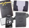 Ugozen Coffret Cadeau Homme ou Femme 5 pièces/Portes-Documents : Carte Grise, Passeport Étui Carte Bancaire RFID Étiquettes à Bagage. Idee à Offrir pour Noel ou Fêtes d’Anniversaire (Ensemble Noir)