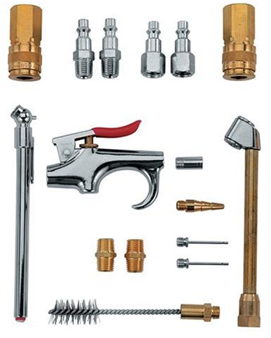 Stanley 78-313 - Kit di accessori per pistola ad aria compressa, 1/4 NPT, 17 pezzi