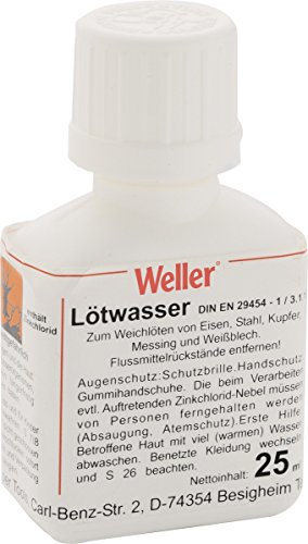 Weller LW25 (T0054002799) Solución de Soldadura Fuerte para Soldadura Blanda de Hierro, Acero, Cobre, Latón y Hojalata