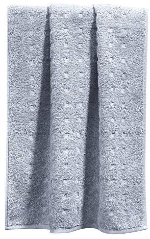 Möve Handtuch Quadretti Walk-Frottier Silber Größe 50x100 cm