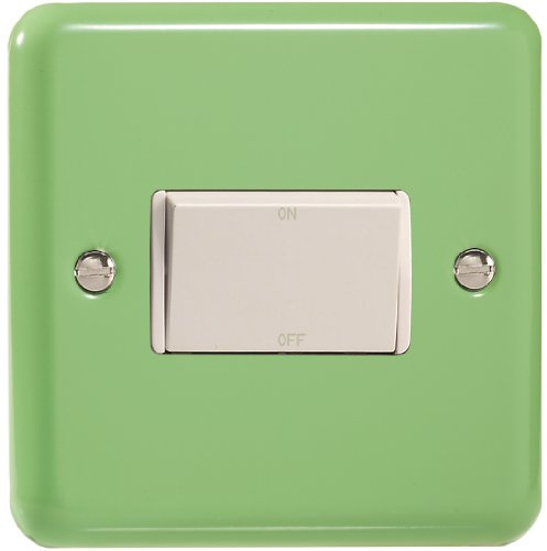 Varilight 10A Fan Isolating Switch (3 Pole) Beryl Green