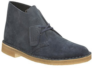 Clarks Desert Boot, Stivali Chukka Uomo, Blu (Midnight Suede), 45