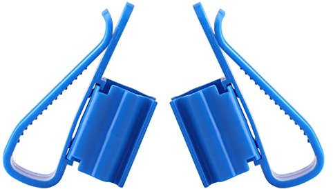 Zerodis 2Pcs Adjustable Blue Plastic Pipe Clip Hose Holder Aquarium Equipment Accessories