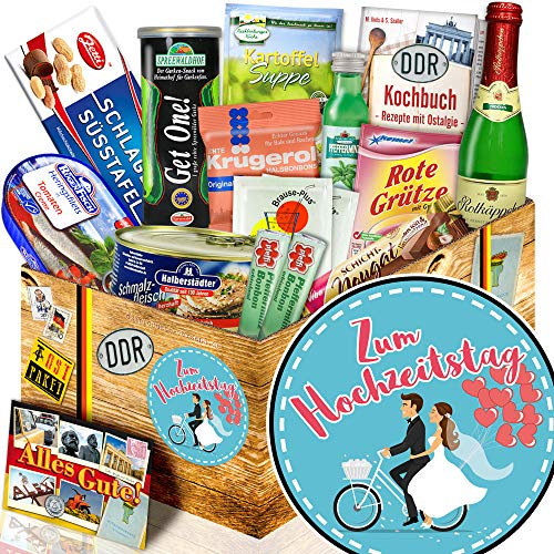 Zum Hochzeitstag + DDR Spezialitätenset + Geschenk Hochzeitstag für Paare